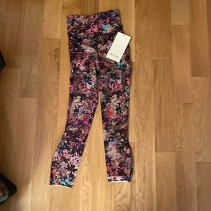 Lululemon leggings running crops size 0